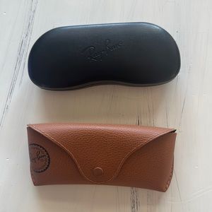 Ray-Ban sunglass cases - tan and black in excellent condition